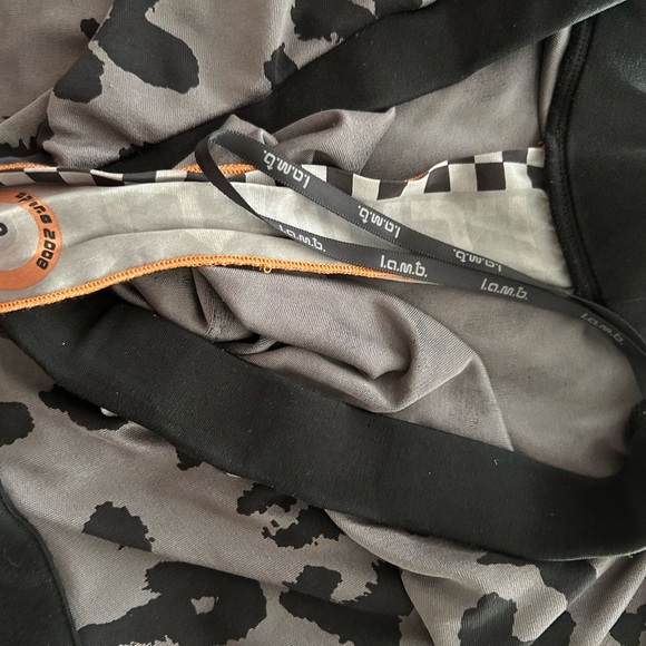 L.A.M.B. Black and Gray Asymmetrical Pencil Midi dress - Picture 4 of 4